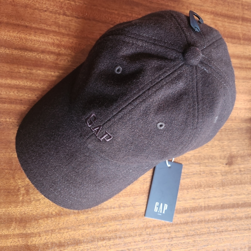 GAP Wool Blend Chocolate Brown Adjustable Hat